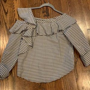 Madisonne gingham blouse
